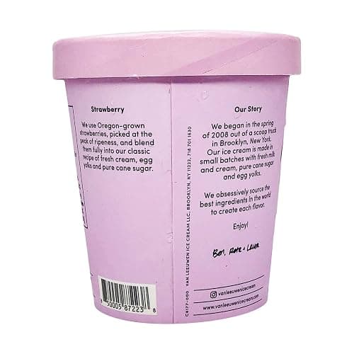Van Leeuwen Premium Strawberry French Ice Cream, 14 oz (Frozen) thumbnail 9