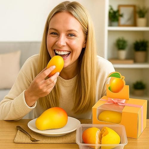 Palksky Mango Silicone Molds, 1Pack 4 Cavity 3D Fruit Pastry Molds for Chocolate, Candy, Ice Cream, Pudding, Jelly, Bakeware, Mousse Cakes Baking Supplies thumbnail 6