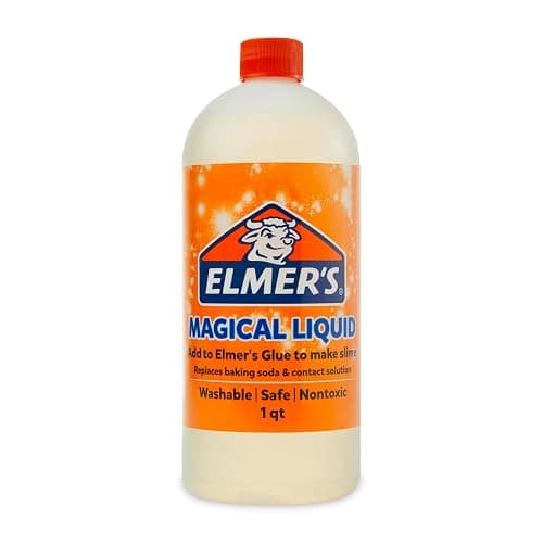 Elmer's Magical Liquid, Slime Activator Solution, Safe and Washable, 1 Quart - Updated Formula for Double the Slime Output - Image 1