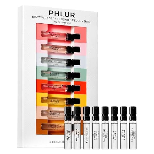 PHLUR Fragrance Discovery Set (2024) - 8pc Perfume Sample Set ft. Missing Person & Father Figure - 2mL Mini Perfume Fine Fragrance Samples (8 x 2mL) - Image 1