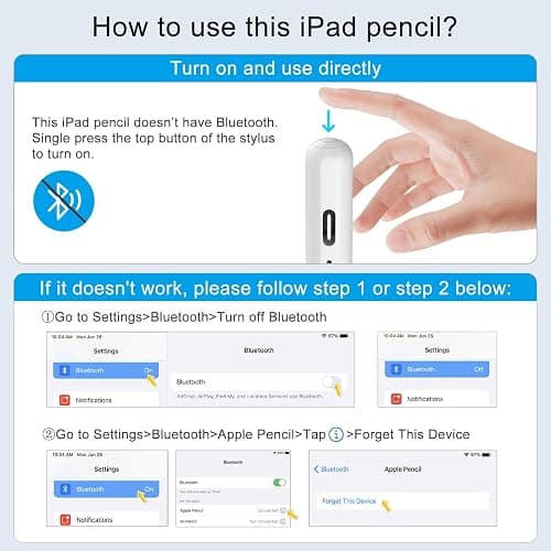 Stylus Pen for iPad Pencil 10th Generation, 3X Fast Charge Apple Pencil with Palm Rejection & Tilt Sensitivity, Compatible for 2018-2025 iPad 6/7/8/9/10/11, Pro 11"/12.9"/M4, Air 3/4/5/M2/M3, Mini 5/6 thumbnail 8