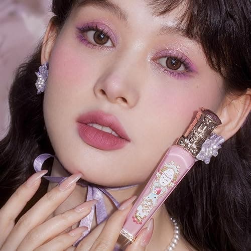 Flower Knows Strawberry Rococo Cloud Lip Cream,Long Lasting Mauve Pink Matte Lipstick,Hydrating Lip Stain,Transfer & Smudge Proof Velvet Liquid Lipstick for Girls&Women,0.12 Fl Oz(S06 Tea Break) thumbnail 7