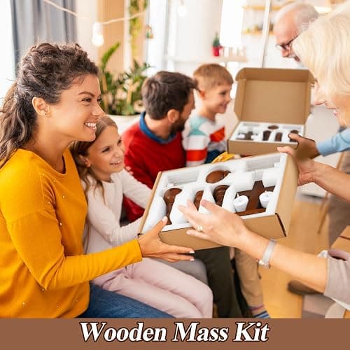 Sliner Catholic Gifts for Kids Mass Kit Wooden Mass Play Set My First Communion Gift Catholic Toys Set Baby Holy Baptism Gifts for Christmas Priest Churches Birthday Easter Party Decor(Natural Color) thumbnail 6