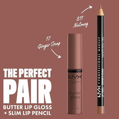 NYX PROFESSIONAL MAKEUP Butter Gloss, Non-Sticky Lip Gloss - Ginger Snap (Chocolate Brown) thumbnail 4