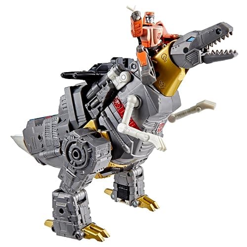 Transformers Studio Series The The Movie Dinobot Grimlock, Leader Class 8.5-Inch Converting Action Figure, Robot Toys for Ages 8+ | Converts Robot to T-Rex in 24 Steps, Includes Wheelie Mini-Figure and Blaster, Ages 8 Plus thumbnail 2