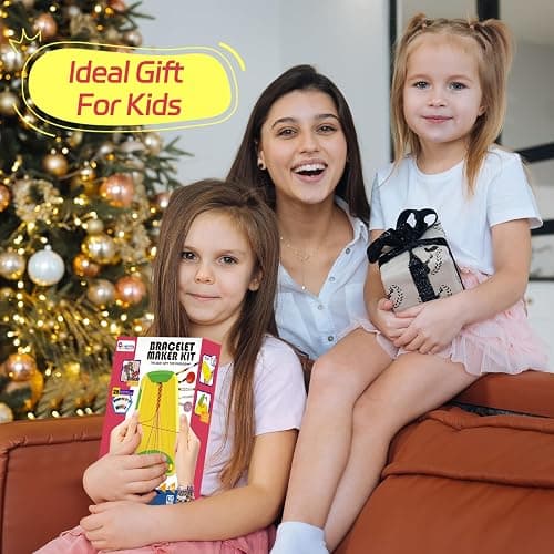 Friendship Bracelet Making Kit for Girls Ages 8-12, Kids Jewelry Making Kit with 28 Pre-Cut Threads and Letter Beads, Arts and Crafts for Kids, Birthday Easter Gifts for 6 7 8 9 10 11 12 Year Old thumbnail 6