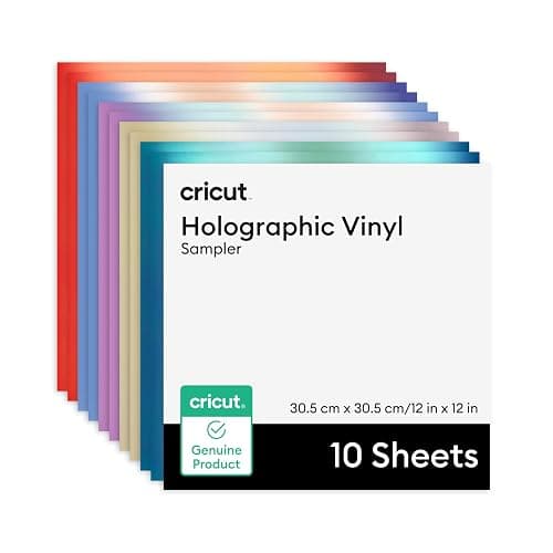 Cricut® Holographic Vinyl – Mythical Sampler - 12 in x 12 in (10 ct) - Image 1