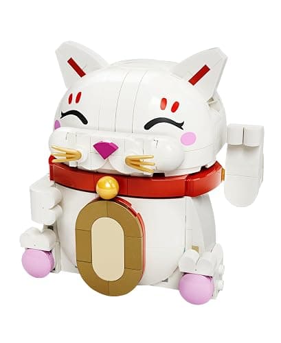 LEGO Lucky Cat - Building Set for Kids & Adults - Display Model Kit incl. an Animal Figure with a Waving Paw plus Gold Coin & Wish Decorations - Spring Festival Gift Idea - 40813 thumbnail 8