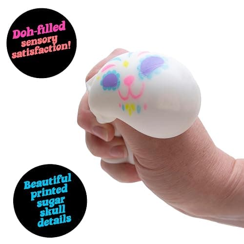 Schylling NeeDoh Sugar Skull Cool Cats - Sensory Squeeze Toy - Assorted Designs - (Pack of 1) thumbnail 4