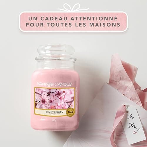 Yankee Candle bougie jarre parfumée | grande taille | Fleur de cerisier | jusqu’à 150 heures de combustion |Cadeaux de la fête des mères thumbnail 6