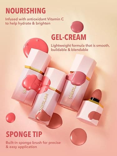 SHEGLAM Color Bloom Liquid Blush Makeup for Cheeks Matte Finish-Cutie Pie thumbnail 2