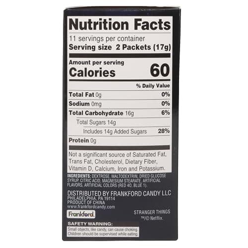 Stranger Things Candy, Vanilla Sticks with Fruit Flavored Powder, 22 Individual Hand Out Packets, 6.52 Ounces thumbnail 2