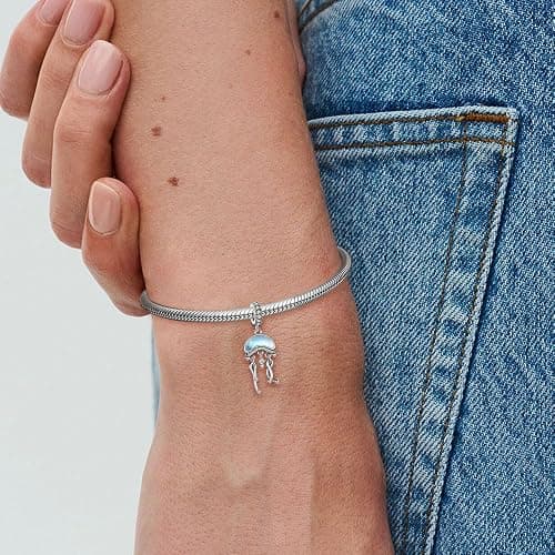BOIGEGU 925 Sterling Silver Charm for Women Bracelets and Necklace Fashion Bead Charms Clearance for Mother Daughter Sisters Friends Jewelry Gift thumbnail 7