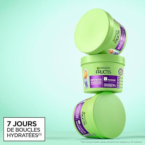 Garnier Fructis Méthode Boucles Routine 3 Produits Cheveux Bouclés | Acide hyaluronique & karité, Hydratation 72h, Shampooing masque gelée, Tenue flexible longue durée thumbnail 5