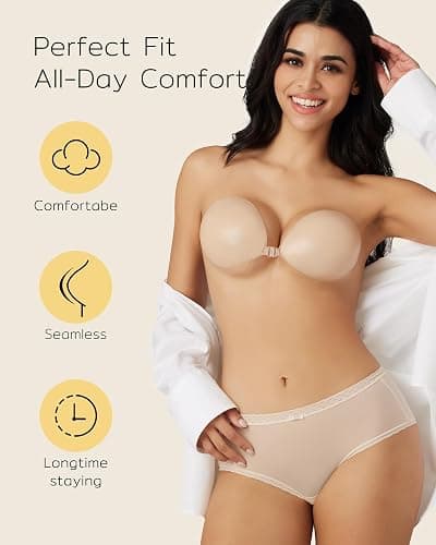 Niidor Adhesive Strapless Bra thumbnail 2