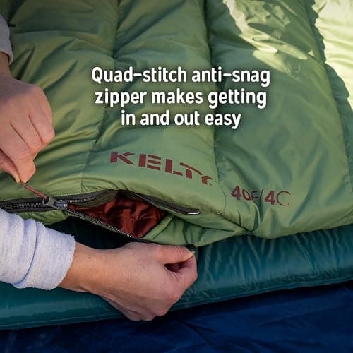 Kelty Cosmic 20 Down Mummy Sleeping Bag for Backpacking, Campers, 550 Fill Power, Recycled Fabrics with PFAS-Free DWR, Designed in Sunny Colorado, thumbnail 7