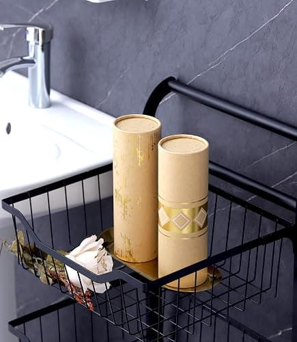 Car Tissue Holder with 3-ply Facial Tissues Bulk - 4 PK Gold Foil Cylinder, for Car, Travel Cup Holder, Refill Box Round Container Kraft thumbnail 5