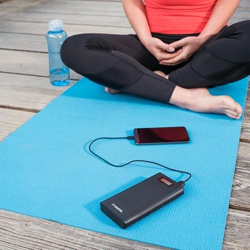 VARTA 18200mAh Power Bank (2 USB Ports 1.0A und 2.4A, LCD Display zur Lade- und Entladeanzeige, kompatibel mit Geräten wie iPhone, Samsung Galaxy, Huawei, GoPro etc., inkl. 50cm Micro-USB Kabel) thumbnail 6