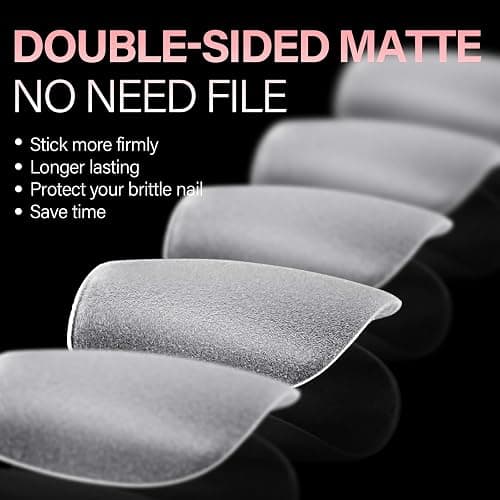 AILLSA Extra Short Coffin Nail Tips 15 Sizes Options Gel Nails Tips Full Cover Matte Prefiled Coffin Nails Tip Clear Soft Fake Nail Tip 240PCS with Storage Box thumbnail 3