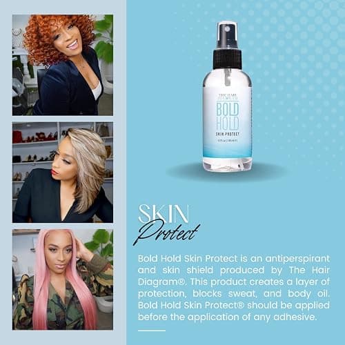 The Hair Diagram - Bold Hold Skin Protectant - Sensitive Skin Scalp Protector and Antiperspirant - Irritation Protection from Lace Wig Glues, Tapes, and Hair Adhesives - Sweat Shield and Scalp Care thumbnail 5