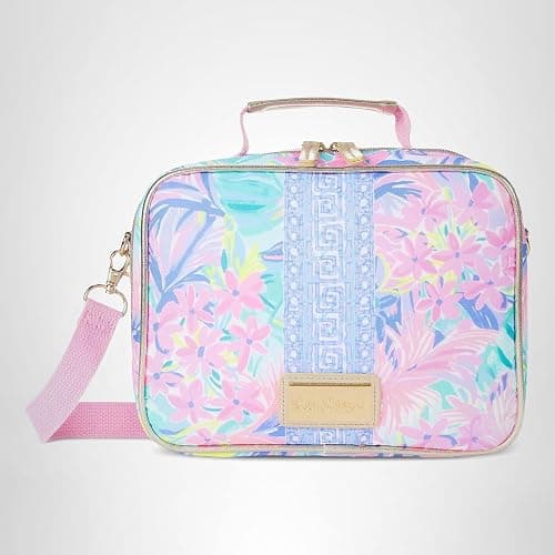 Lilly Pulitzer Insulated Lunch Box for Women, Cute Lunch Cooler Bag with Adjustable/Removable Shoulder Strap, It Was All A Dream thumbnail 7