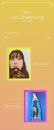 CHAEYOUNG TWICE - Yes, I am Chaeyoung 1st PHOTOBOOK+Pre-Order Benefit (Neon Lime ver.) thumbnail 2