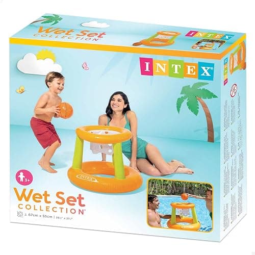 Intex Wasserspiel Floating Hoops, Mehrfarbig, Ø 67 x 55 cm - 1 Pack - Floating Hoops - Game thumbnail 3