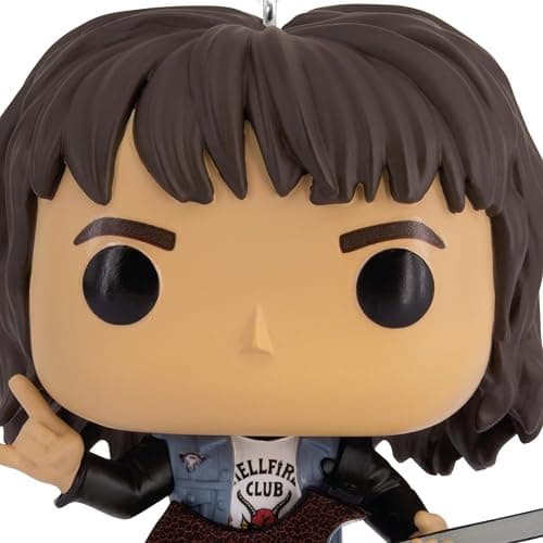 Hallmark Netflix Stranger Things Eddie Playing Guitar Funko POP! Christmas Ornament thumbnail 7