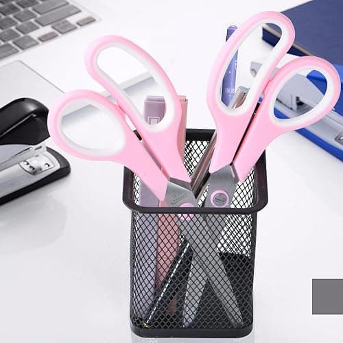 Pink Scissors, 7.5" All Purpose Scissor for Office and Home, Stainless Steel Craft Sewing Fabric Shears with Comfort Grip, Right/Left Handed (1 Pack) thumbnail 5