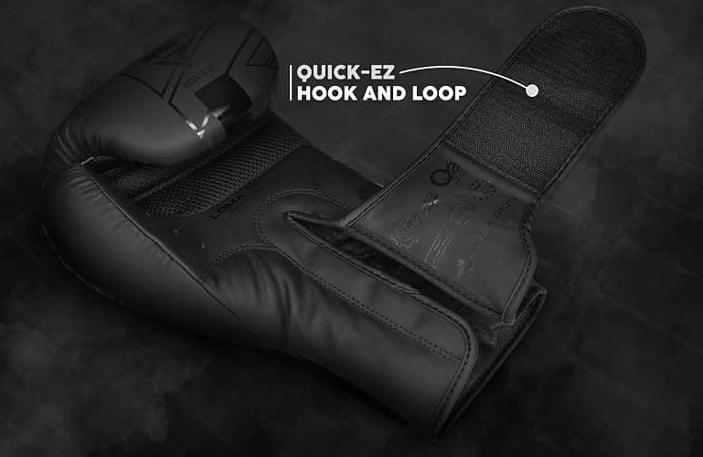 RDX Boxing Gloves, Pro Training Sparring, Maya Hide Leather, Muay Thai MMA Kickboxing, Men Women Adult, Heavy Punching Bag Focus Mitts Pads Workout, Ventilated Palm, Multi Layered, 8 10 12 14 16 18 Oz thumbnail 5