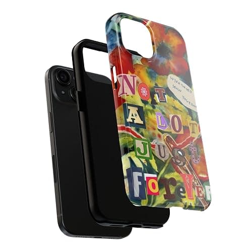 Music Floral Album Phone Case Compatible with iPhone 16 15 14 13 12 11 XS Max, Artistic Music Phone Case for Girls, Protective Hybrid 2-Layer Hard Shell, Gift for Girls Music Fans thumbnail 3