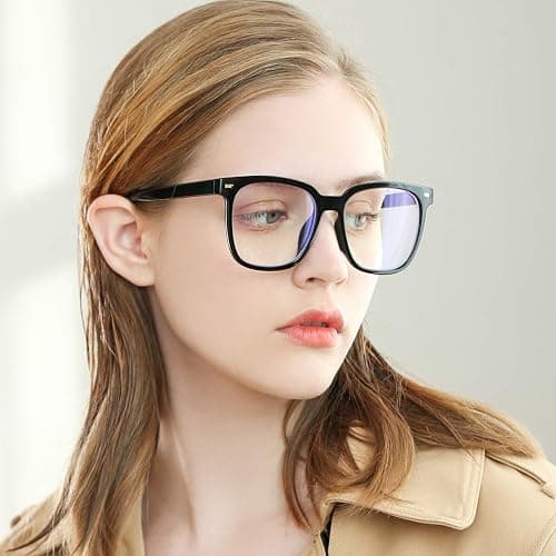 PANNER Oversized Square Blue Light Blocking Glasses for Women Men Anti Glare Reduce Eyestrain Computer Glasses thumbnail 7