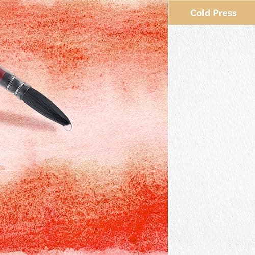 Lightwish Watercolor Sketchbook,100% Cotton Acid Free Watercolor Journal,300gsm/140lb Cold Press Watercolor Paper for Artists,Adults,Students,20 Sheets,9.25 * 6.3 Inches thumbnail 4