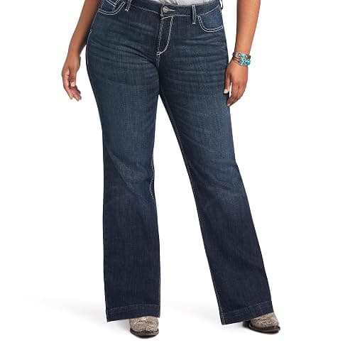 ARIAT Womens Trouser Perfect Rise Aisha Wide Leg Jean thumbnail 5