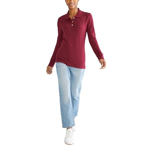 AEROPOSTALE Women's Uniform Polo Long Sleeve thumbnail 5