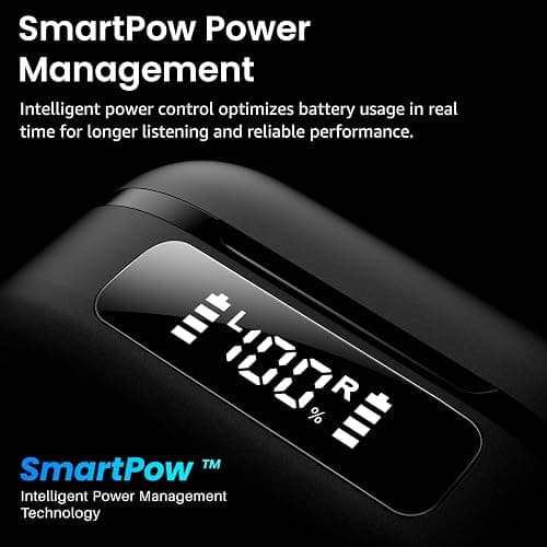 TOZO NC9 Hybrid Active Noise Cancelling Wireless Earbuds, 6 Mics ENC Clear Call, IPX8 Waterproof, in Ear Bluetooth 5.3 Headphones Stereo Bass Ear Buds 60H Playtime with LED Display 32 EQs via APP thumbnail 5
