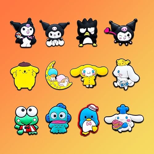 30Pcs Cartoon Charms for Croc Clog Shoes Decoration, Cartoon Game Charms Accessories for Adult thumbnail 6