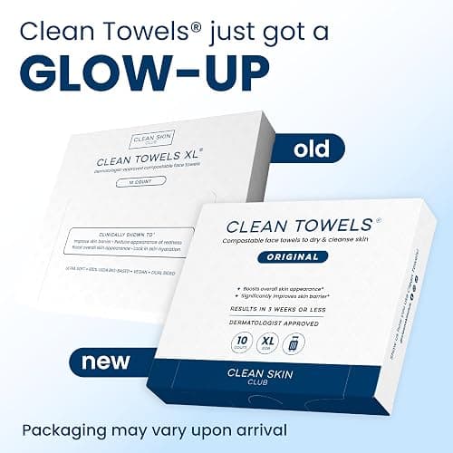 Clean Skin Club Clean Towels XL®, Travel Pack 100% USDA Biobased Disposable Face Towel, Eczema Association Accepted,Dry Wipes, TSA-Approved Travel Essential, 3 Packs, 30 ct Total thumbnail 3