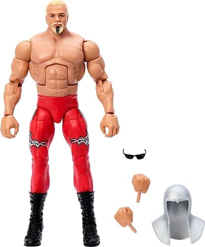 Mattel WWE Elite Action Figure & Accessories, 6-inch Collectible Scott Steiner with 25 Articulation Points, Life-Like Look & Swappable Hands - Image 1