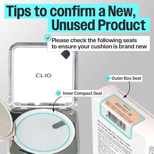 CLIO Kill Cover Founwear Cushion The Original – 20 Shades, Buildable Light to Medium Coverage, Natural Finish, Korean Makeup Foundation, Long-Lasting Skin Fit, 32C MAPLE thumbnail 7