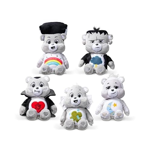 Care Bears Universal Monsters Fun Size Plush - Black & White - Grumpy Bear as Frankenstein thumbnail 5