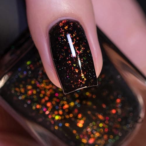 ILNP Hex - Black Jelly Shimmer Nail Polish thumbnail 2