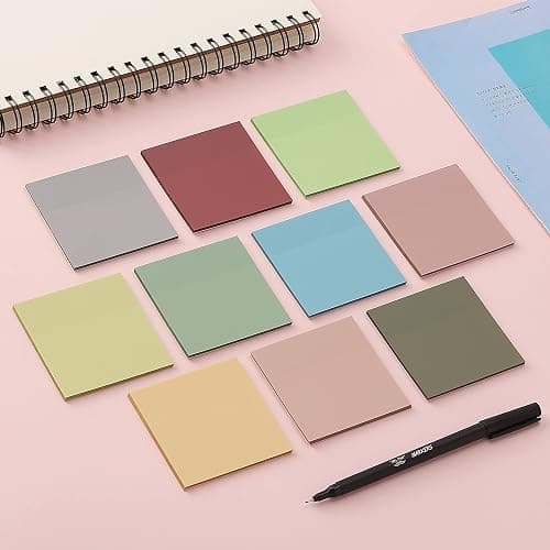 Mr. Pen- Transparent Sticky Notes, 3x3, 600 Sheets, Vintage Colors, See Through Notes Transparent, Translucent Clear thumbnail 9