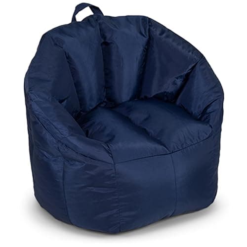 Big Joe Milano Bean Bag Chair for Kids, Teens, Adults, Durable Easy-Clean Navy Smartmax, Nylon Polyester Blend, Lightweight Seat for Reading Nook and Gaming, 2.5 Foot Refillable - Image 1