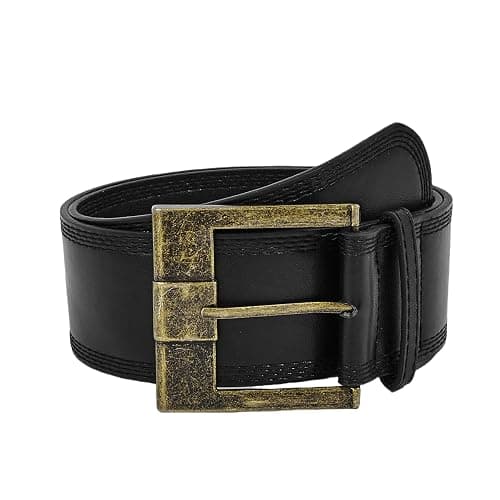 JUMISEE Women Chunky Wide Waist Belt with Big Square Buckle Vintage Waist Cinch Belt PU Leather Waistband for Dress thumbnail 4