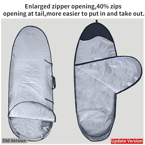 UCEDER Surfboard Cover and Surfboard Storage Bag for Outdoor Travel,5'0"-9'10" Surfboard Bag,Maximum Protection for Your Surfboard thumbnail 4
