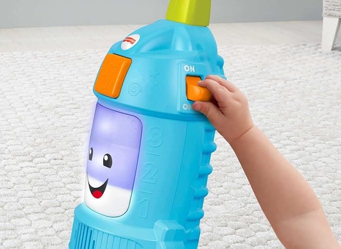 Fisher-Price Toddler Toy Laugh & Learn Light-Up Learning Vacuum Musical Push Along for Pretend Play Infants Ages 1+ Years (Amazon Exclusive) thumbnail 6