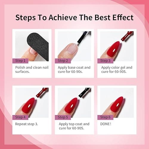 JODSONE 30 Colors Gel Nail Polish Set Same Color Same Bottles 6 PCS of Functional Gel Polish thumbnail 7