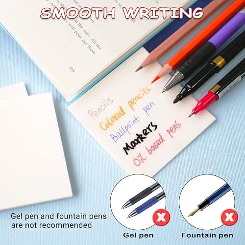 Transparent Sticky Notes - 3x3 inch Clear Sticky Notes Waterproof Self-Adhesive Translucent Sticky Note Pads for Books Annotation, See Through Sticky Note (200 Sheets) thumbnail 5
