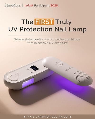 MelodySusie Plus20F Cordless UV Nail Lamp, Innovative UV Protection Light for Gel Nails with 2 Timers & LED Display,Rechargeable Nail Art Tools for Manicure Fast Curing Gel Polish at Salon & Home thumbnail 2